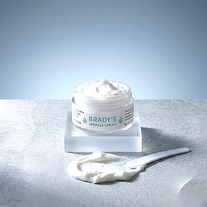 Brady's Miracle Cream fits easily into any daily skincare routine for face and body hydration.